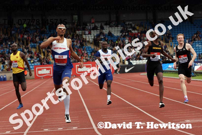 Mens 400 metres, British Championships, Birmingham. Photo: David T. Hewitson/Sports for All Pics